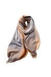 spirgear Echarpe Femme Hiver Grosse Châle Plaid Foulard Douce Chaude 190 x 68 cm, Camel Foncé
