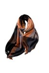 spirgear Echarpe Femme Hiver Grosse Châle Plaid Foulard Douce Chaude 190 x 68 cm, Camel Foncé