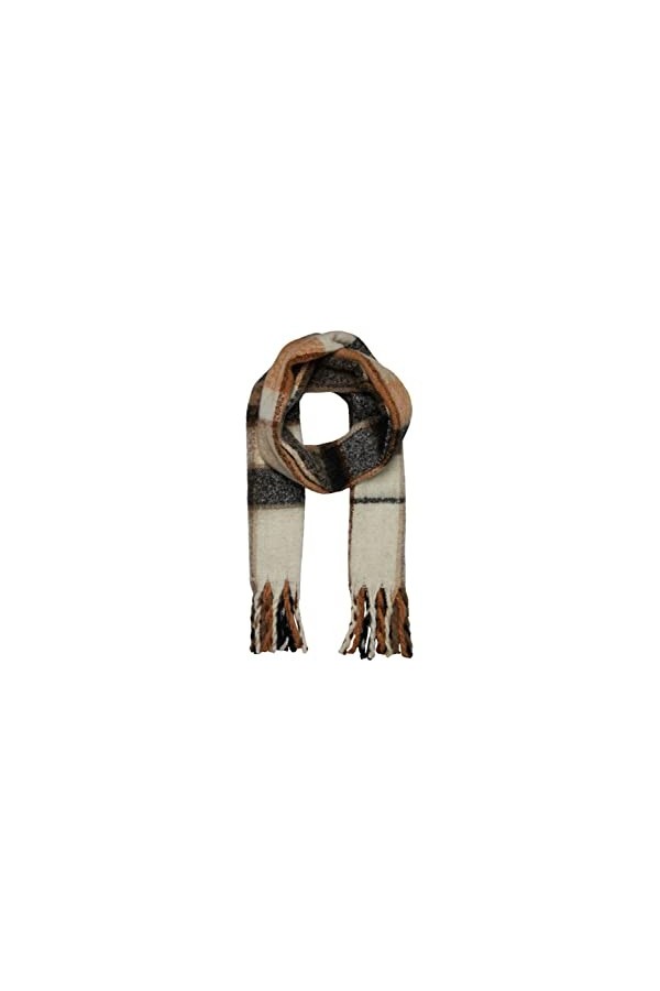 Pieces Pcamija Long Scarf BC Écharpe, Gris Clair, Taille Unique Femme