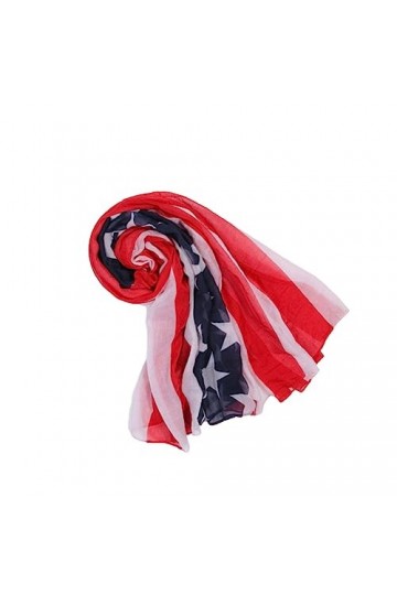 ABOOFAN Écharpe patriotique américaine imprimée avec mémoire, Image 1, 180*90cm