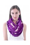 Lina & Lily Dachshund Écharpe Loop pour chien et femme, Violet, taille unique