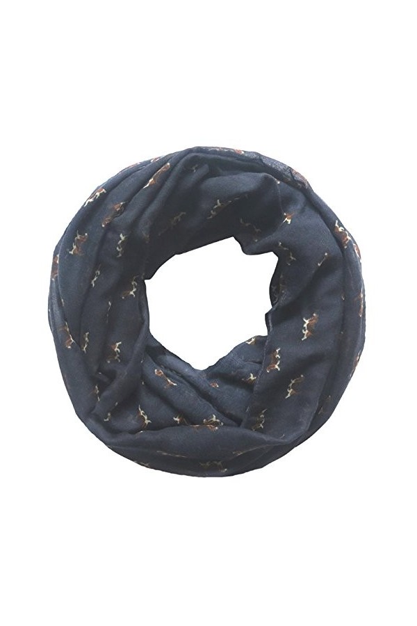 Lina & Lily - Echarpe - Femme - Bleu - Taille unique