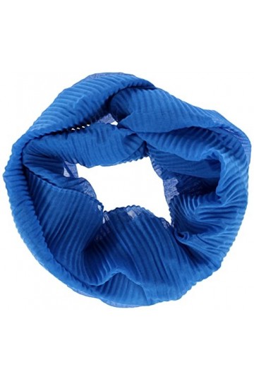 s.Oliver Écharpe à Boucle avec Plis, Bleu, 1 Femme