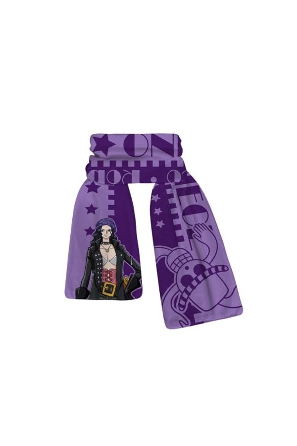 MayDee Echarpe One Piece, écharpe Chaude Pour Lautomne Et Lhiver, Mode Simple Echarpe Pour Homme Echarpe Pour Femme Anime O