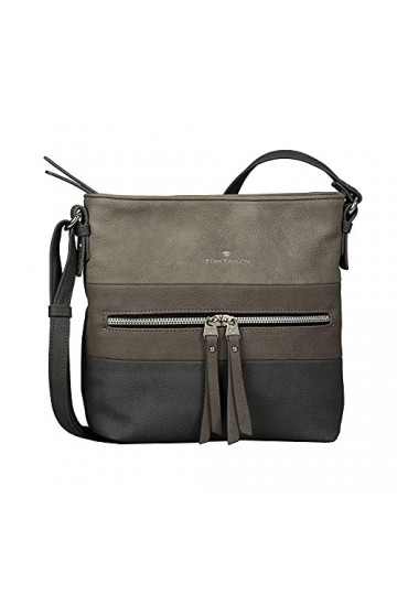 Tom Tailor Ellen, Sac bandoulière Femme, Gris mélangé, 25,5 x 5,5 x 23,5