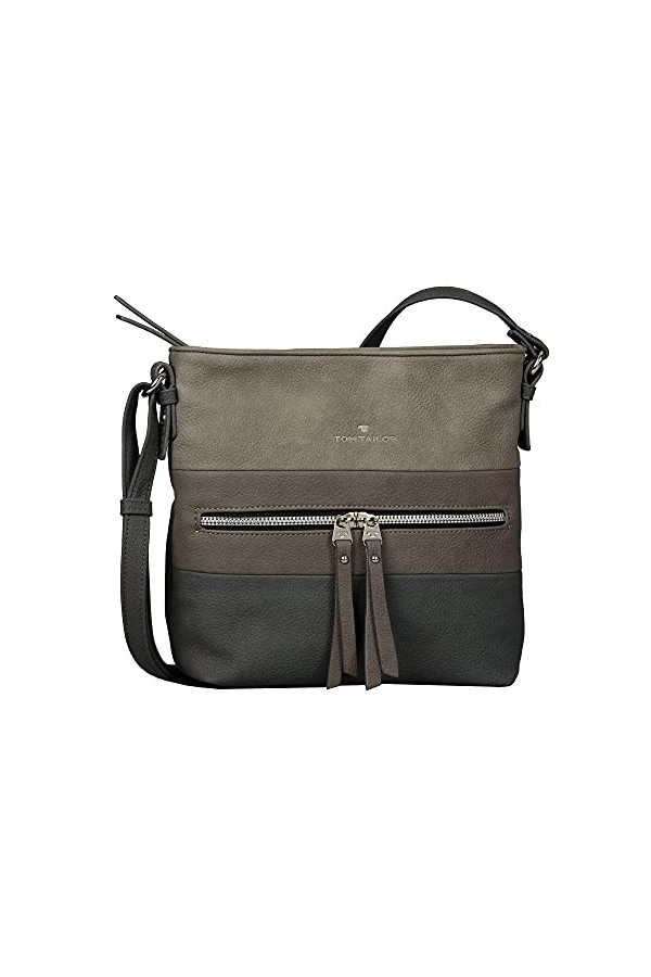 Tom Tailor Ellen, Sac bandoulière Femme, Gris mélangé, 25,5 x 5,5 x 23,5