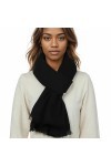 PIOYMEYA Echarpe Chale Noir Femme Hiver Grosse Écharpe Foulards Pashmina Etole Mariage