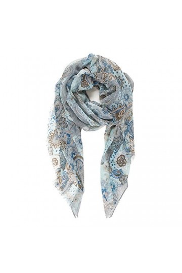 MELIFLUOS DESIGNED IN SPAIN Écharpe foulard pour femme légère à motif cachemire pour lautomne hiver Écharpes châle Wrap