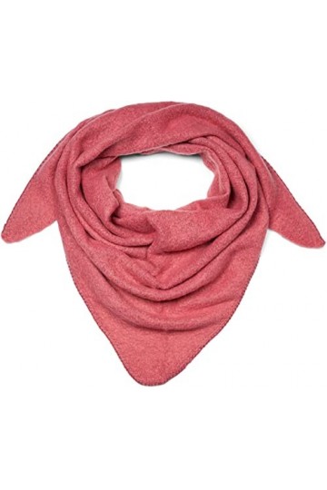 styleBREAKER Echarpe triangle tricotée XXL unie légèrement tachetée, écharpe triangle, écharpe dhiver chaude et douce, échar