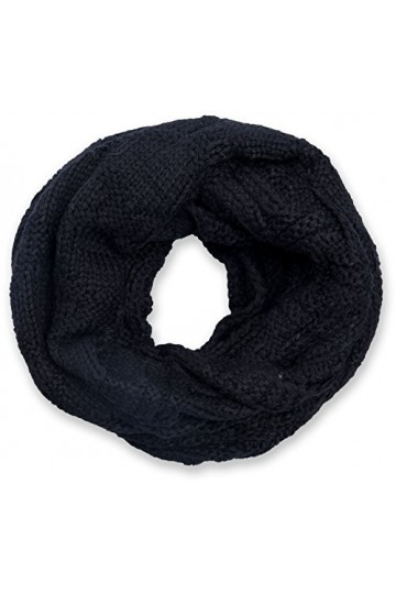 styleBREAKER écharpe loop tricotée avec motif grille et strie, mailles fines unies, écharpe dhiver, unisexe 01018155, couleu