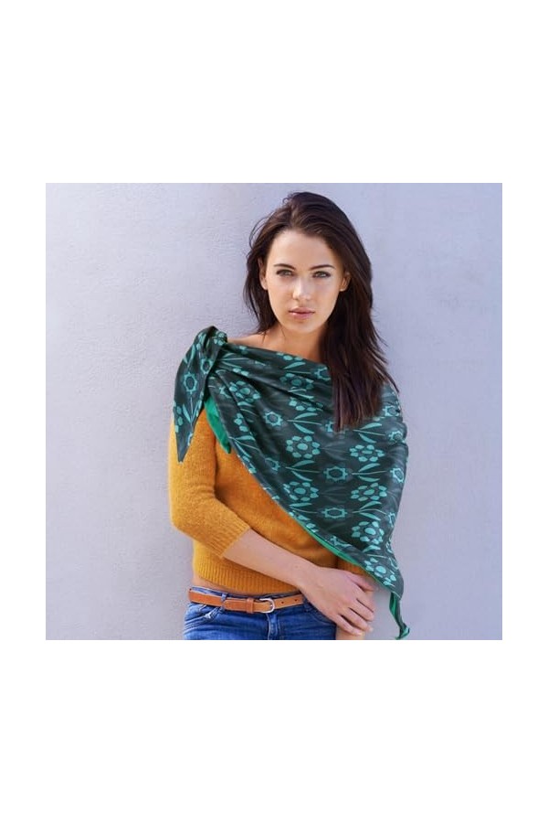 Uposao Écharpe Automne Hiver pour Femmes et Hommes Châle Chaud Vintage Foulards Élégant Enveloppe Douce Écharpes Triangle Cha