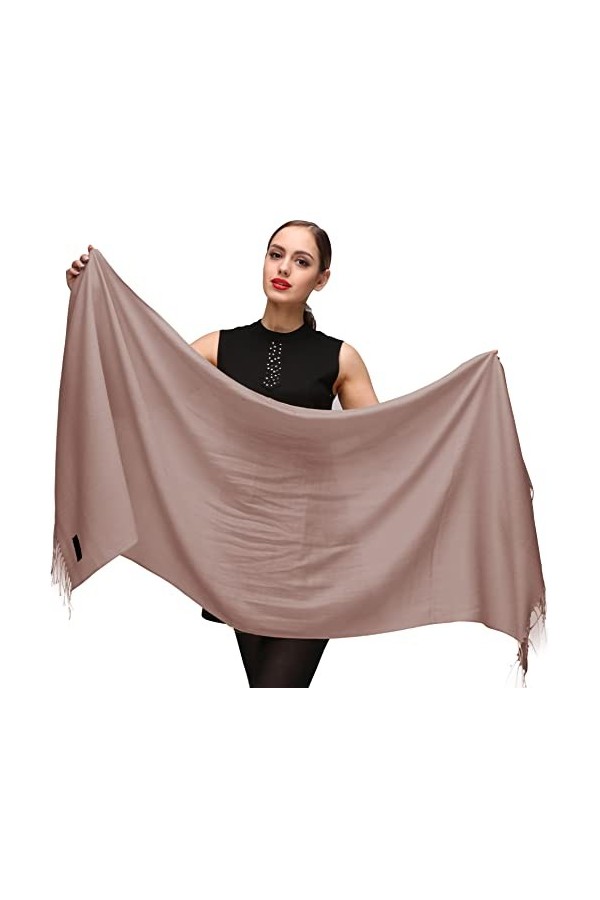 Shmily Girl Femme Élégantes Doubles Côtés Floral Pashmina sensation Wrap écharpe étole châle