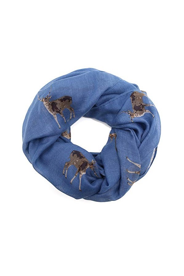 AnJuHoPa Foulard tubulaire en viscose tissé pour femme 3 pièces multicolores 