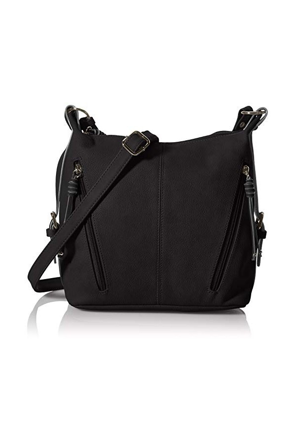TOM TAILOR Femme Sac à lépaule, Noir, 26 x 12 x 26