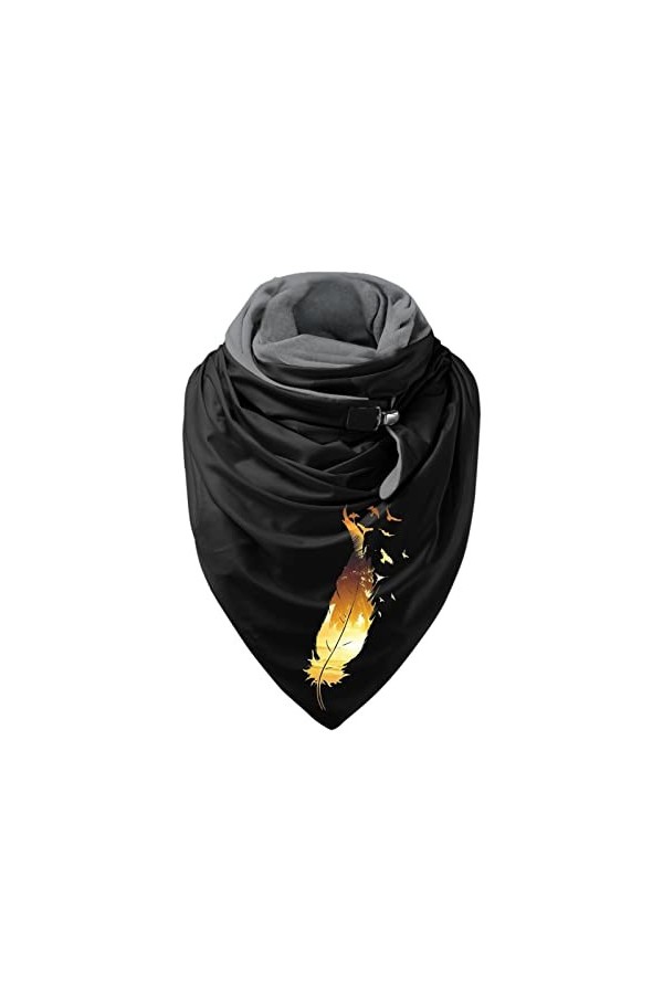 Générique éCharpe Triangle Femme Hiver Echarpes Et Foulards Femme Foulards Fille Femme Longue ÉCharpe ChâLe Rétro Echarpe Tri