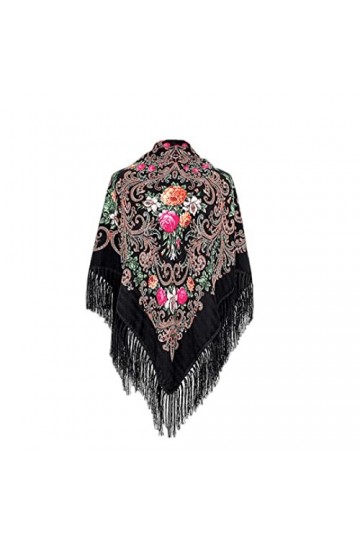 YEYKZART ChâLes Russes éCharpe De Style Ukrainien éCharpe Pour Femme Wrap Gland éCharpes CarréEs 51"* 51" 