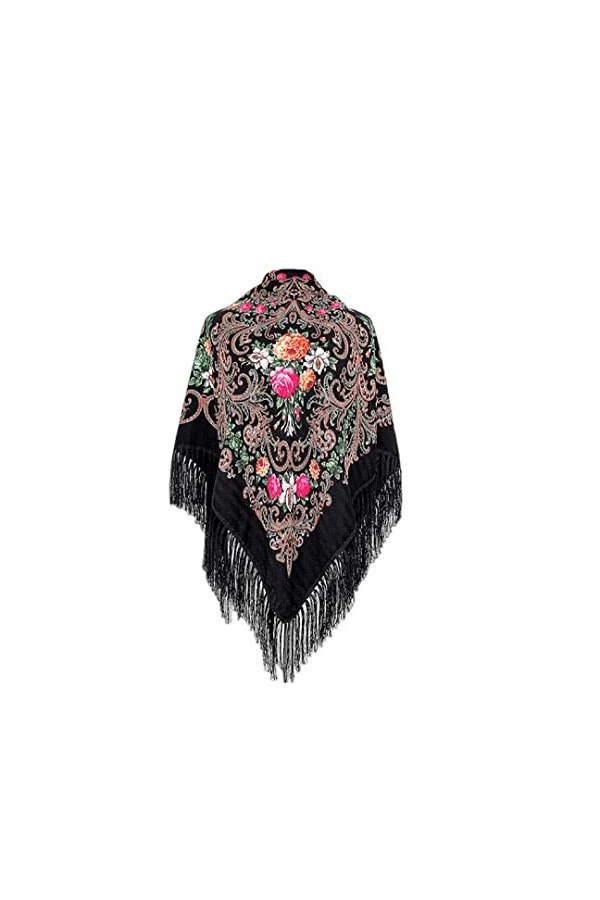 YEYKZART ChâLes Russes éCharpe De Style Ukrainien éCharpe Pour Femme Wrap Gland éCharpes CarréEs 51"* 51" 