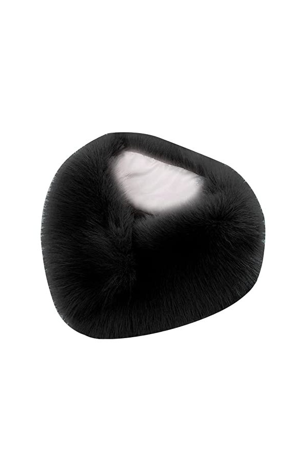 MoreChioce Femmes Écharpe à Col en Fourrure Chaud Hiver, Echarpe Fausse Fourrure de Renard Dames Châle Col en Fourrure dHive