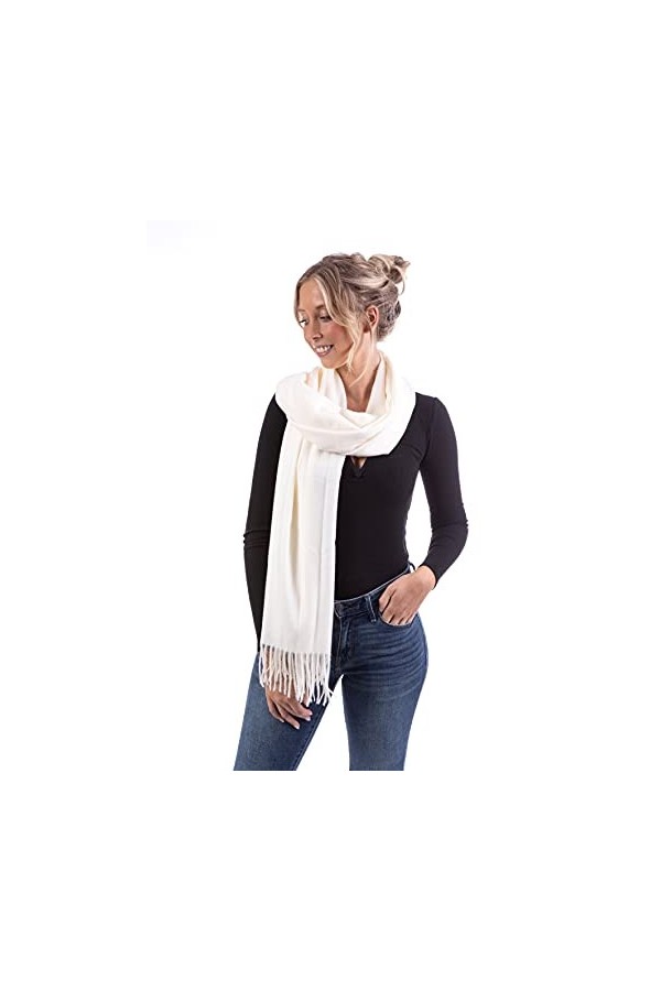 U&F Écharpe pour femme | 100 % viscose | Taille unique | Onesize Casual Basic | Écharpe Pashmina | Écharpe dautomne | Écharp