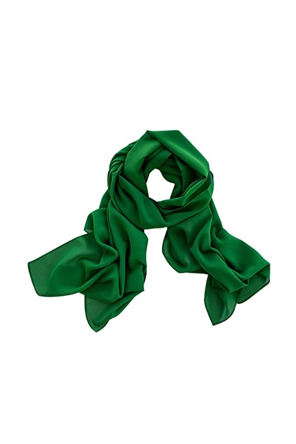 DOLCE ABBRACCIO by RiemTEX Verona Écharpe élégante en mousseline de soie pour femme, Rose, 160 x 48 cm