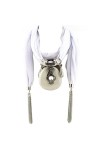 Kofun Écharpe Femme, Collier à écharpe Pendentif Goutte deau Gris