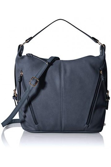 Tom Tailor CAIA, Sac bandoulière Femme, Bleu foncé, 37 x 14 x 30