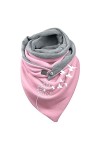 JERFER Écharpe Triangle Femme Hiver Chaud Foulard ChâLe Pissenlit Boutons Imprimé Wrap Écharpes Décontracté Rose