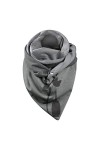 TianWlio Mode femmes impression bouton doux Wrap décontracté chaud écharpes châles Cravate Noir Enfant