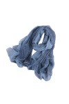 Écharpe Femme,Souple Femmes Coton Et Lin Autum Et Hiver Longue Foulard En Soie Châle Pour Hiver Chaud Toutes Les Saisons-bleu