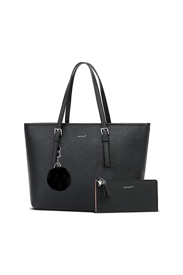TAN.TOMI Sac a Main Femme Pour,Sac à Main Femme,Femme Grand Capacité Dépaule Fourre-Tout Portefeuille Sac téléphone portable