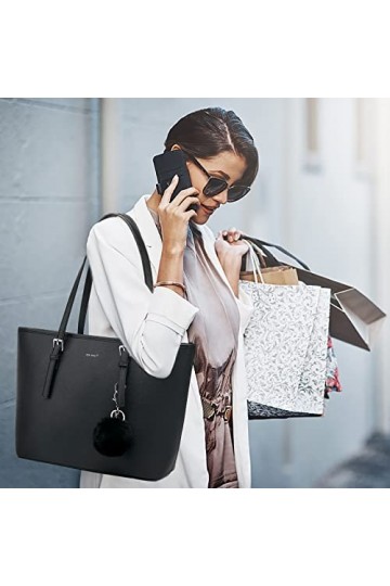 TAN.TOMI Sac a Main Femme Pour,Sac à Main Femme,Femme Grand Capacité Dépaule Fourre-Tout Portefeuille Sac téléphone portable