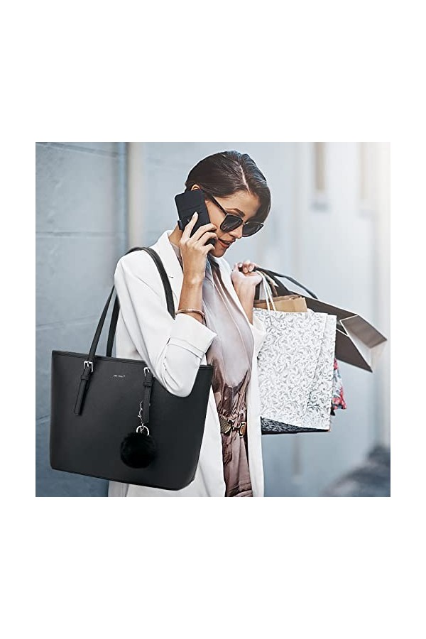 TAN.TOMI Sac a Main Femme Pour,Sac à Main Femme,Femme Grand Capacité Dépaule Fourre-Tout Portefeuille Sac téléphone portable