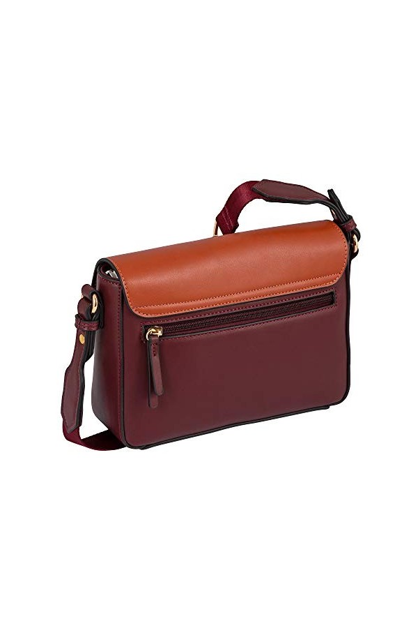 Tom Tailor Acc Henrietta, Sac à lépaule Femme, Rouge Multicolore, M