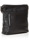Tom Tailor Acc Ellen, Sac bandoulière Femme, Noir Schwarz , 30x30x8 Centimeters W x H x L 