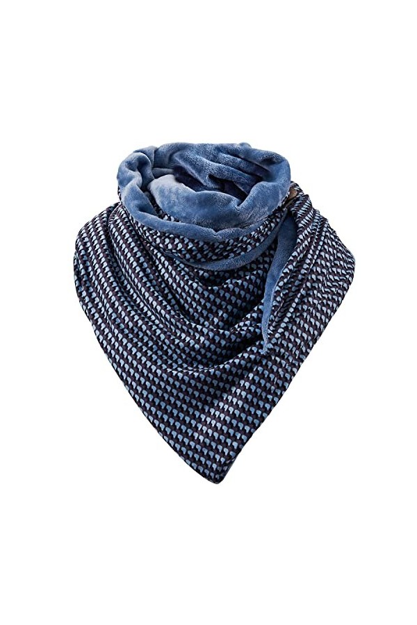 Voqeen Écharpe Triangle Foulards Châles Mode Femmes Turban Coton Écharpe Avec Rétro Imprimé Pour Homme Et Femme Malaisie Dot 