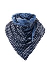 Voqeen Écharpe Triangle Foulards Châles Mode Femmes Turban Coton Écharpe Avec Rétro Imprimé Pour Homme Et Femme Malaisie Dot 