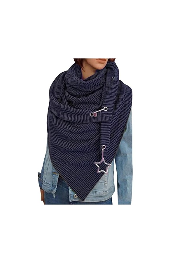 Voqeen Écharpe Triangle Foulards Châles Mode Femmes Turban Coton Écharpe Avec Rétro Imprimé Pour Homme Et Femme Malaisie Dot 