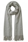 Pieces PCJIRA Wool Scarf Noos Écharpe, Mélange de Gris Clair, Taille Unique Femme
