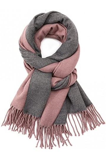 SPFASZEIV Écharpe Cachemire Femmes Foulards Châle pour Femmes Longues Foulard Chaudes Doux Écharpes Pashmina Réversibles Hive