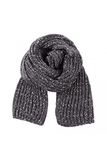 Pesaat Tricoté Écharpe Femme Ladies Hiver Chaud Cache-Cou Pour Homme Acrylic Longue Chunky Écharpes Douce Mélanger le gris f