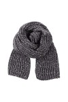 Pesaat Tricoté Écharpe Femme Ladies Hiver Chaud Cache-Cou Pour Homme Acrylic Longue Chunky Écharpes Douce Mélanger le gris f