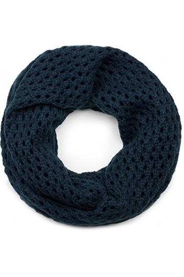 styleBREAKER écharpe loop tricotée avec motif ajouré, snood uni en maille ajourée, écharpe dhiver, unisexe 01018156, couleur