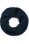 styleBREAKER écharpe loop tricotée avec motif ajouré, snood uni en maille ajourée, écharpe dhiver, unisexe 01018156, couleur