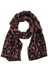 ONLY ONLMILA Leo Woven Scarf CC Echarpe, Canyon Rose/AOP:Leo, Taille Unique Lot de 100 Femme