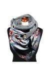 Walaka Écharpe Imprimé Chat Femme Vintage Foulards Hiver Chaud Bouton Doux Wrap Scarf Triangle Châles Décontracté