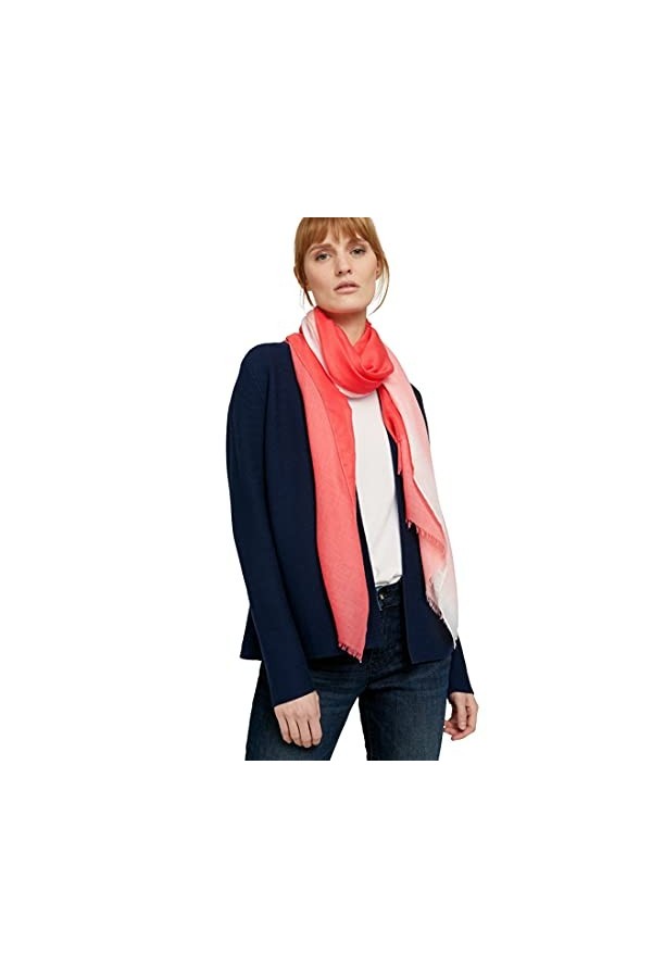 TOM TAILOR Écharpe pour femme avec dégradé de couleurs. - Orange - One Size