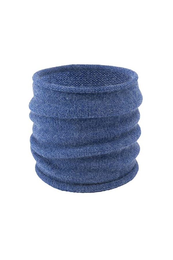 Écharpe dhiver Femmes Tricoté Anneau Cou Écharpe Bandana Chaud Solide Col Hommes Visage Foulards Infinite Snood-Orange