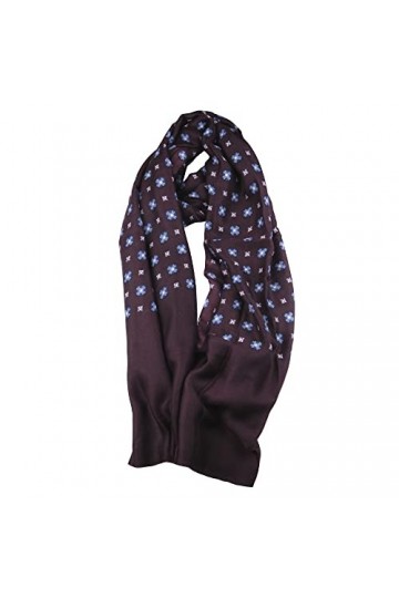 Montecristo Écharpe Homme Écharpe Femme taille unique 75 x 190 cm - Collection 2022 Bourgogne 