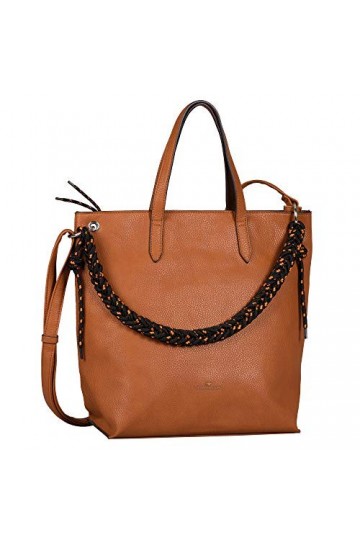 Tom Tailor Acc Maren, Sac à lépaule Femme, Brun, L