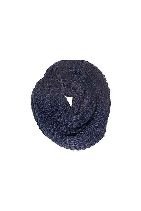 Super doux NAVY SNOOD tricoté grosse maille dhiver SNOOD foulard cou chaud écharpe infini boucle surdimensionné hiver chaud 
